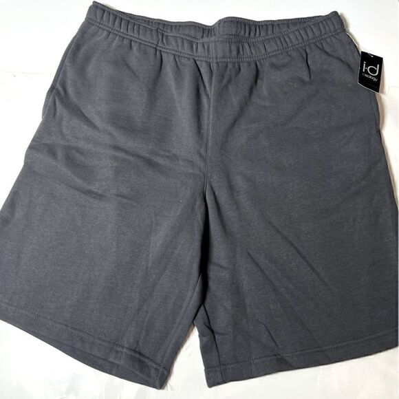 Id Ideology Men's Charcoal Heather Regular-Fit Jersey-Knit Shorts, size XL - Picture 5 of 6